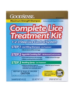 GoodSense Complete Lice Treatment Kit, Three Step Lice Elimination Kit