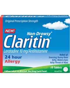 Claritin 24 Hour Allergy Non-Drowsy Non-Prescription Formula